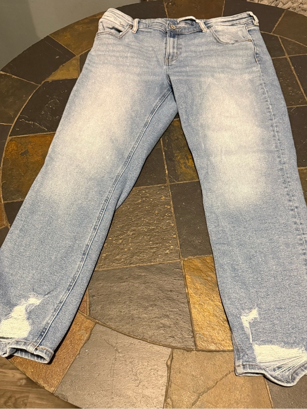 KanCan Light Blue Straight-Leg Women's Jeans